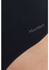 Max Mara Leisure jednoczęściowy strój kąpielowy kolor czarny usztywniona miseczka. Kolor: czarny. Materiał: dzianina. Wzór: gładki