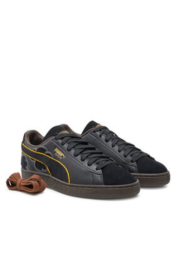Puma Sneakersy Suede 4 ONE PIECE 396525 01 Czarny. Kolor: czarny. Materiał: zamsz, skóra. Model: Puma Suede