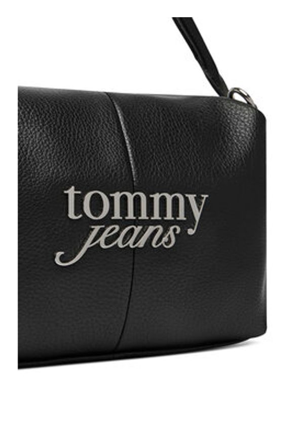 Tommy Jeans Torebka Tjw Bold Camera Bag AW0AW18470 Czarny. Kolor: czarny. Materiał: skórzane