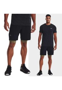 Under Armour - Spodenki fitness męskie UNDER ARMOUR Vanish Woven Shorts Szorty. Kolor: wielokolorowy, czarny. Materiał: materiał. Sport: fitness