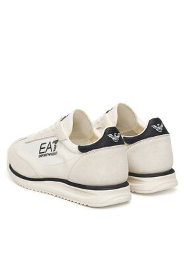 EA7 Emporio Armani Sneakersy 7X000655 AF23106 M0240 Kremowy. Kolor: kremowy. Materiał: materiał