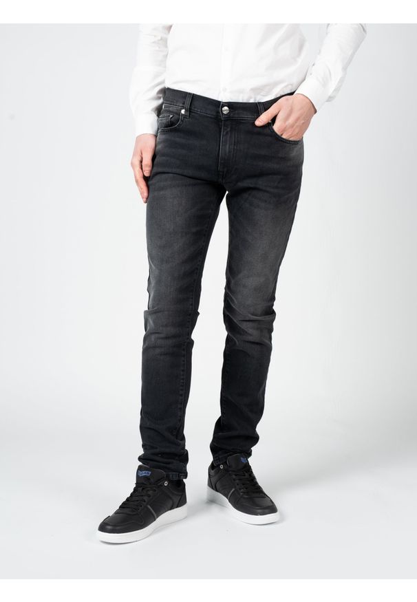 Iceberg Jeansy | 2SK26004 | Mężczyzna | Czarny, Szary. Kolor: czarny, szary, wielokolorowy. Wzór: aplikacja. Styl: vintage, elegancki