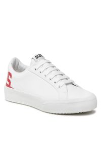 Sneakersy GCDS - CC94M460079 Red 03. Okazja: na co dzień. Kolor: biały. Materiał: skóra #1