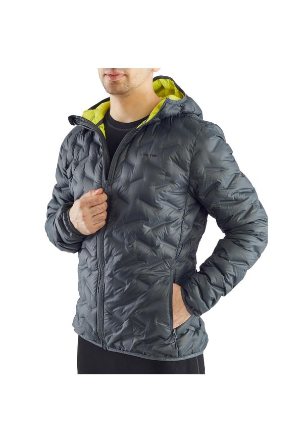 Kurtka puchowa męska Viking Aspen Man. Kolor: szary. Materiał: puch. Sport: turystyka piesza