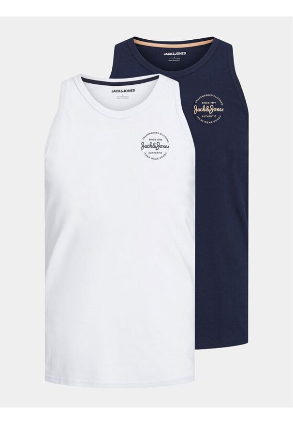 Jack & Jones - Jack&Jones Komplet 2 tank topów Jjforest 12256947 Kolorowy Standard Fit. Materiał: bawełna, syntetyk. Wzór: kolorowy