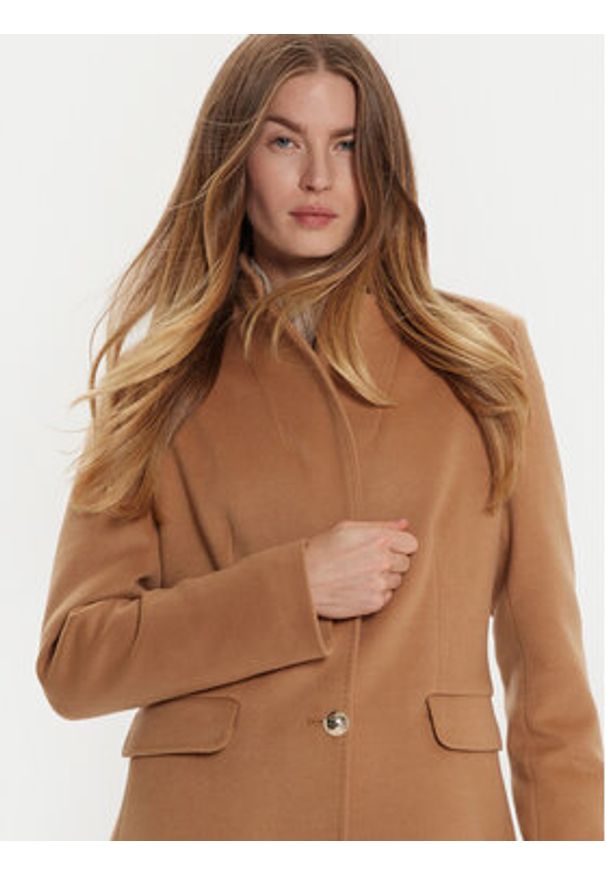 Maryley Płaszcz przejściowy 24IB808/14ER Brązowy Regular Fit. Kolor: brązowy. Materiał: syntetyk