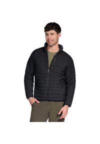 skechers - Kurtka męskie Skechers GO SHIELD Cozy Fit Altitude Reversible Jacket. Kolor: czarny. Materiał: poliester, materiał, puch. Sport: turystyka piesza #1