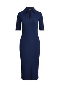 Lauren Ralph Lauren - LAUREN RALPH LAUREN Sukienka dzianinowa 200973609002 Granatowy Slim Fit. Kolor: niebieski. Materiał: syntetyk #2