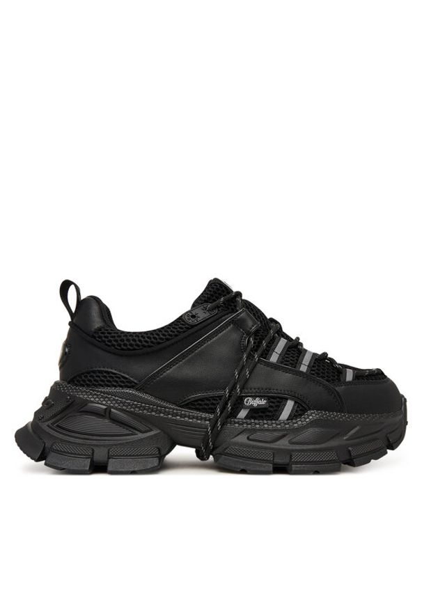 Buffalo Sneakersy Saturn Lace 1410131 Czarny. Kolor: czarny. Materiał: skóra