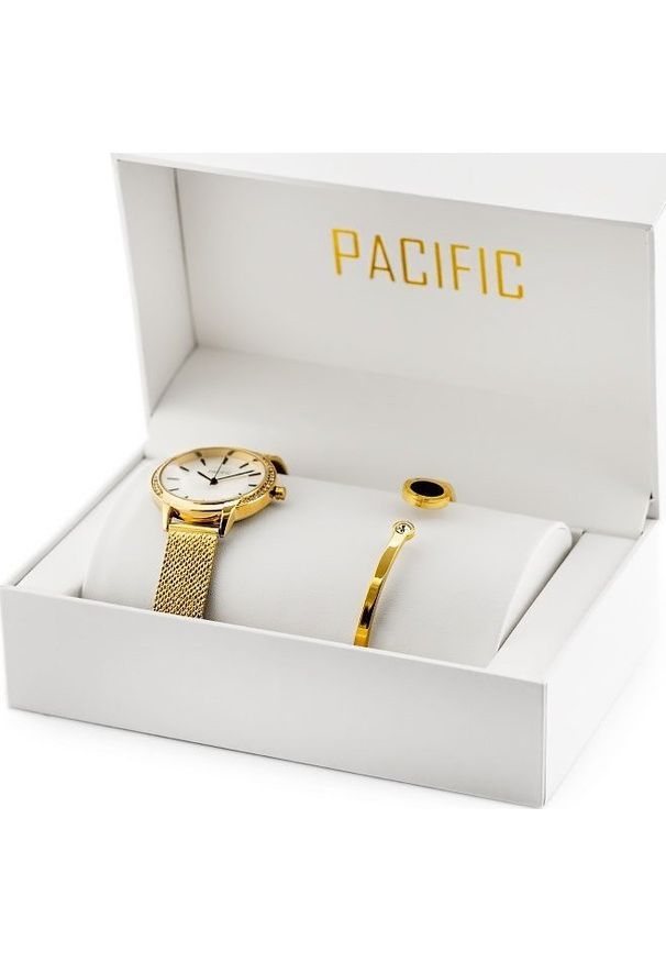 Zegarek Pacific ZEGAREK DAMSKI PACIFIC X6167-03 - komplet prezentowy (zy663c)