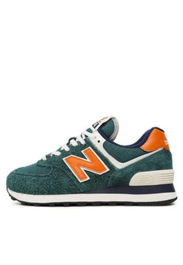 New Balance Sneakersy U574DI2 Zielony. Kolor: zielony. Materiał: zamsz, skóra. Model: New Balance 574