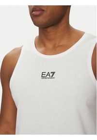 EA7 Emporio Armani Tank top 7M000295 AF10375 U0002 Biały Regular Fit. Kolor: biały. Materiał: bawełna #4