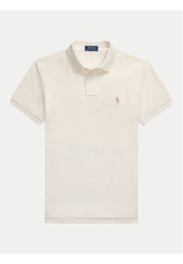 Polo Ralph Lauren Polo 710536856417 Écru Slim Fit. Typ kołnierza: polo. Materiał: bawełna