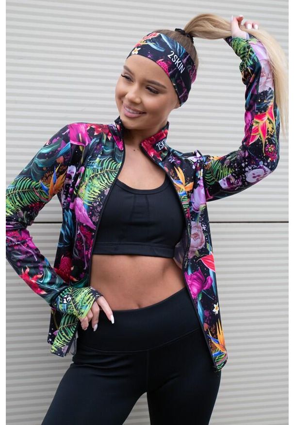 2SkIN - Bluza termiczna damska do biegania 2skin Time to Run Fusion. Kolor: wielokolorowy. Sport: bieganie