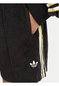 Adidas - adidas Szorty sportowe Terry Towel Firebird KD1398 Czarny Loose Fit. Kolor: czarny. Materiał: bawełna #4