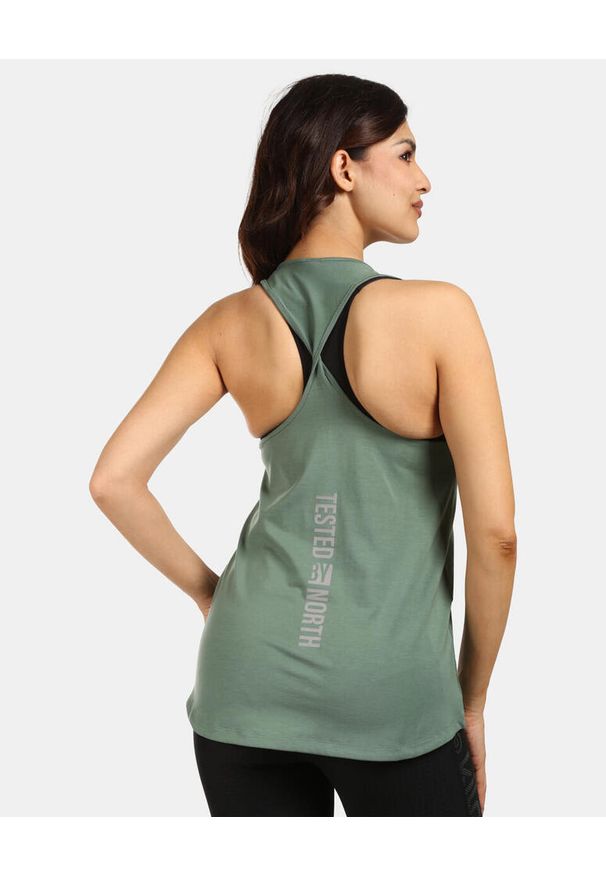 Damski top funkcjonalny Kilpi LANCA-W. Kolor: zielony. Materiał: lyocell. Sport: bieganie