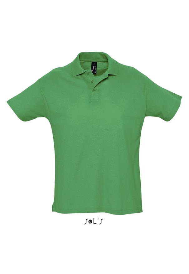 SOL'S - Polo Sol's Summer Ii. Typ kołnierza: polo. Kolor: zielony. Materiał: bawełna. Sezon: lato