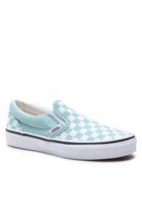 Tenisówki Vans Classic Slip-On VN0A5KXMH7O1 Color Theory Checkerboard. Zapięcie: bez zapięcia. Kolor: turkusowy. Materiał: materiał. Model: Vans Classic #1
