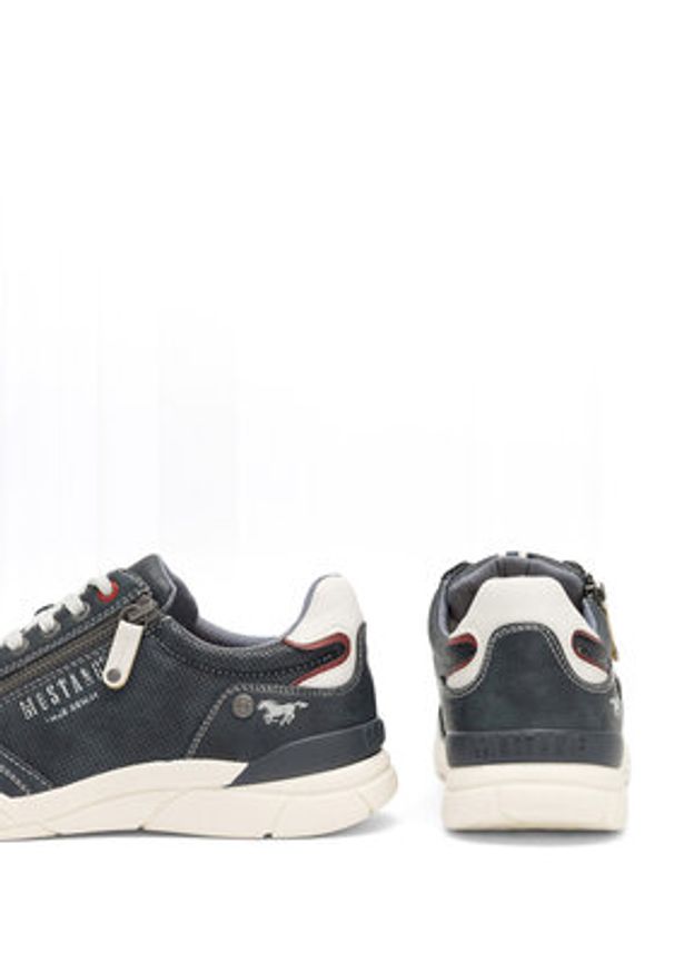 Mustang Półbuty 4138-309 Granatowy. Kolor: niebieski. Materiał: materiał, syntetyk