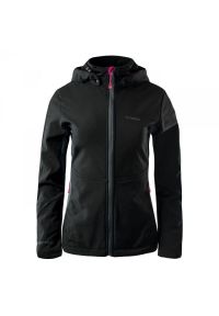 Kurtka damska Softshell Brugi 2NAX - czarna, Rozmiar XL. Kolor: czarny. Materiał: softshell