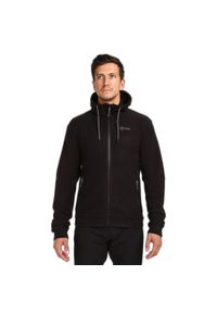 Bluzka męska Kilpi SIAT-M elastyczna. Kolor: czarny. Materiał: polar. Sport: turystyka piesza #1