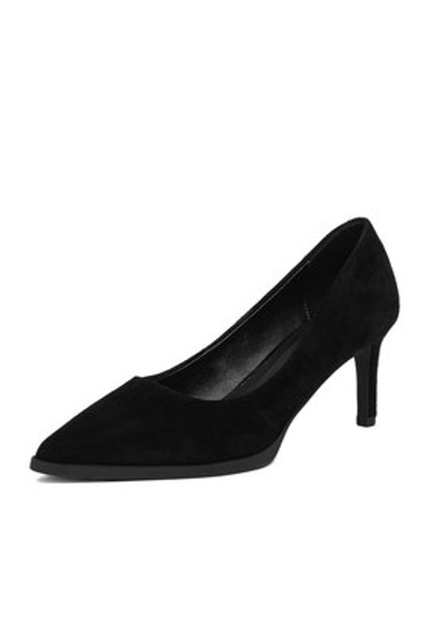 Gino Rossi - GINO ROSSI Szpilki EO-INTI-2635-1 Czarny. Kolor: czarny. Materiał: skóra, zamsz. Obcas: na szpilce