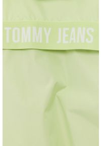 Tommy Jeans - Kurtka. Typ kołnierza: kaptur. Kolor: żółty, zielony, wielokolorowy. Materiał: tkanina, poliester, materiał. Wzór: gładki #8