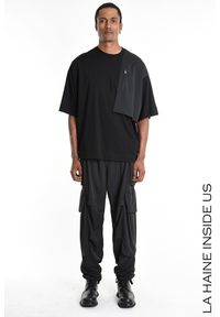 La Haine Inside Us T-Shirt | 3Z M1214 | Mężczyzna | Czarny. Kolor: czarny. Materiał: bawełna. Wzór: aplikacja #6