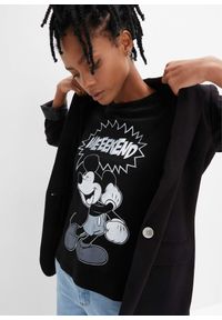 bonprix - Shirt z nadrukiem Myszki Miki. Kolor: czarny. Wzór: nadruk #3