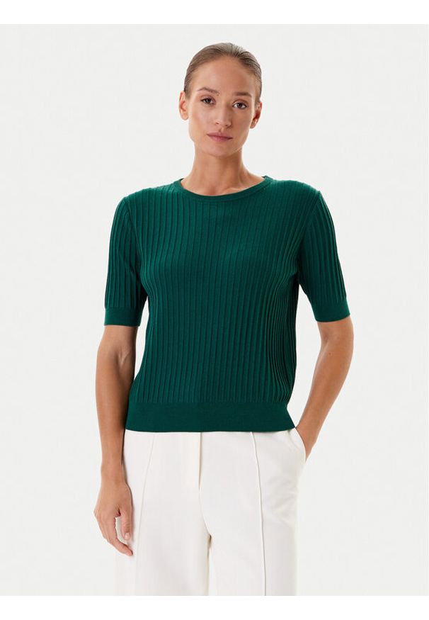 Tatuum Sweter Bazo T2502.049 Zielony Regular Fit. Kolor: zielony. Materiał: bawełna