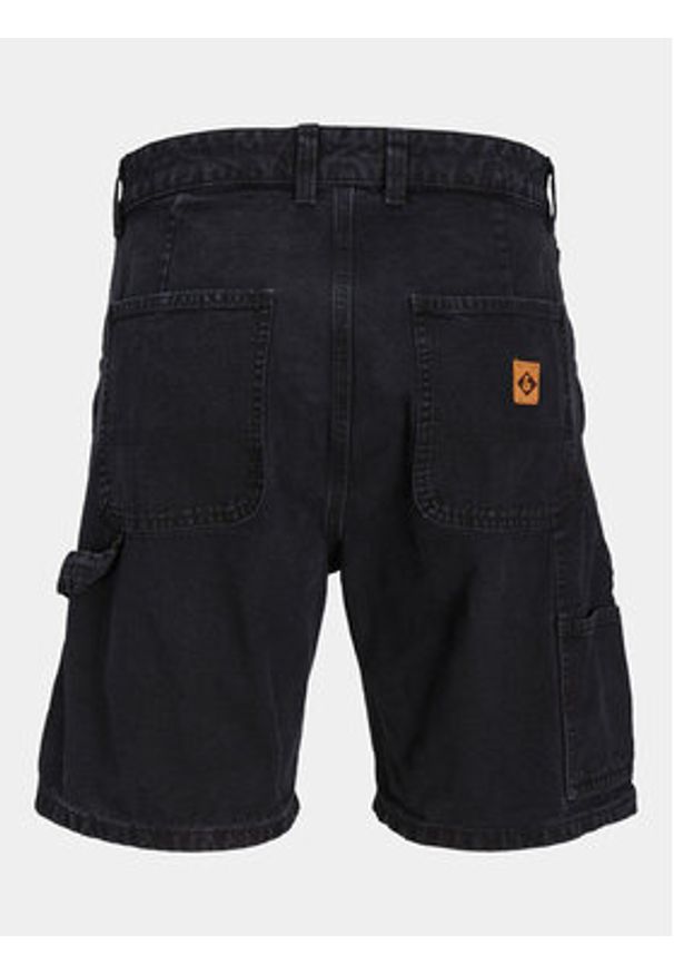 Jack & Jones Szorty jeansowe Jjitony 12252814 Czarny Loose Fit. Kolor: czarny. Materiał: bawełna