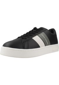 Armani Exchange - Kapcie ARMANI EXCHANGE LONDON Czarny. Kolor: czarny. Materiał: syntetyk, tkanina. Sport: turystyka piesza