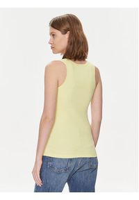 Pinko Top 100807 A0PU Żółty Slim Fit. Kolor: żółty. Materiał: bawełna #3