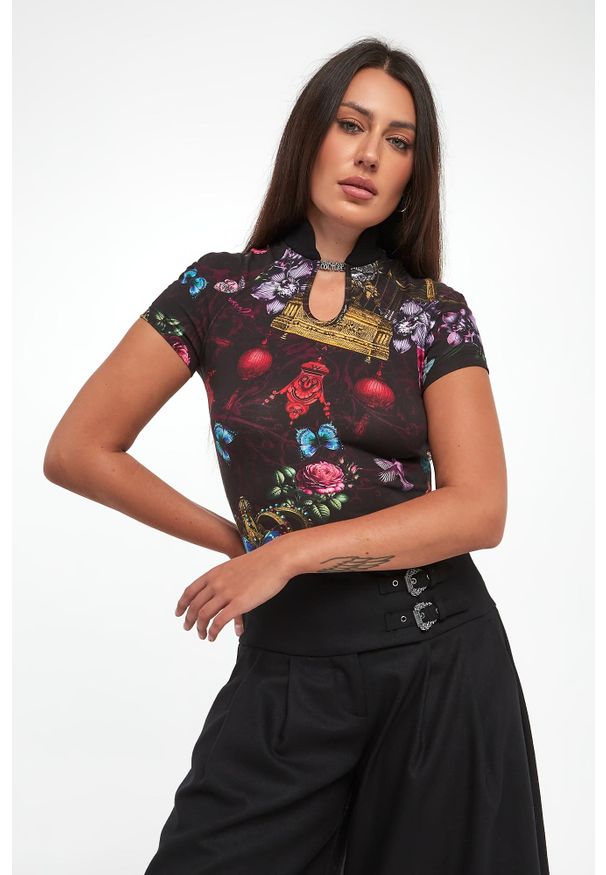 Versace Jeans Couture - T-shirt damski VERSACE JEANS COUTURE