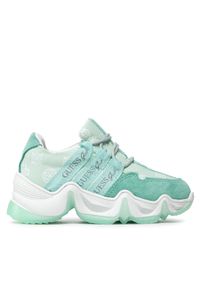 Sneakersy Guess. Kolor: zielony