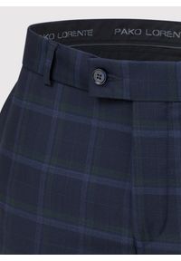 Pako Lorente - PAKO LORENTE – Granatowe spodnie garniturowe. Kolor: niebieski. Materiał: wełna #4