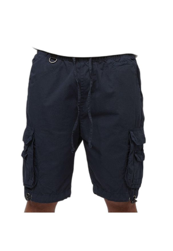 Szorty cargo z podwójną kieszenią Urban Classics. Kolor: niebieski. Długość: krótkie. Sezon: lato