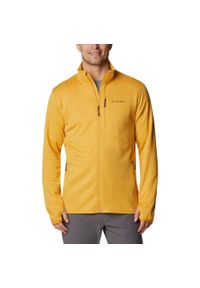 columbia - Sweter polarowy męski Columbia Park View Fleece Full Zip. Typ kołnierza: polo. Kolor: żółty. Materiał: polar. Sezon: zima, lato. Sport: turystyka piesza