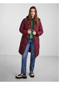 Pieces Kurtka zimowa 17126619 Bordowy Regular Fit. Kolor: czerwony. Materiał: syntetyk. Sezon: zima #3