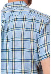 Wrangler - KOSZULA MĘSKA KRÓTKI RĘKAW WRANGLER SS 1PKT SHIRT CERUL W58606EVT 112129493. Długość rękawa: krótki rękaw. Długość: krótkie. Wzór: kratka