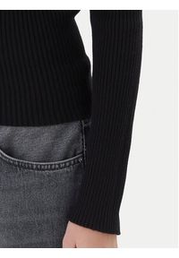Kontatto Sweter 3M0830C Czarny Slim Fit. Kolor: czarny. Materiał: wiskoza #5