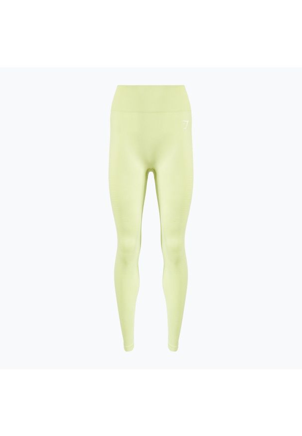 GYM SHARK - Legginsy treningowe damskie Gymshark Vital Seamless. Kolor: żółty