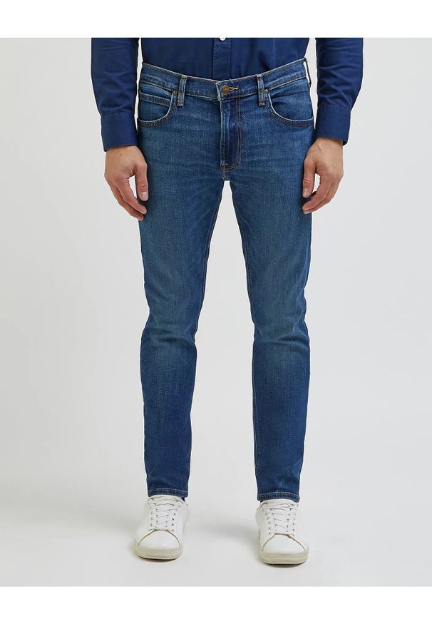 Męskie Spodnie Jeansowe Lee Luke Peace Train 112342254 L719015517, W31 L32. Okazja: na co dzień. Kolor: niebieski. Styl: casual, elegancki, klasyczny