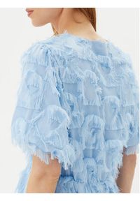 YAS Sukienka koktajlowa Pazylla 26037234 Błękitny Loose Fit. Kolor: niebieski. Materiał: syntetyk. Styl: wizytowy #5