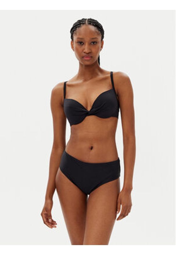 Hunkemöller Dół od bikini Luna 301374 Czarny. Kolor: czarny. Materiał: syntetyk