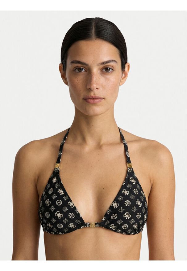 Guess Góra od bikini E6GJ08 MC04R Czarny. Kolor: czarny. Materiał: syntetyk