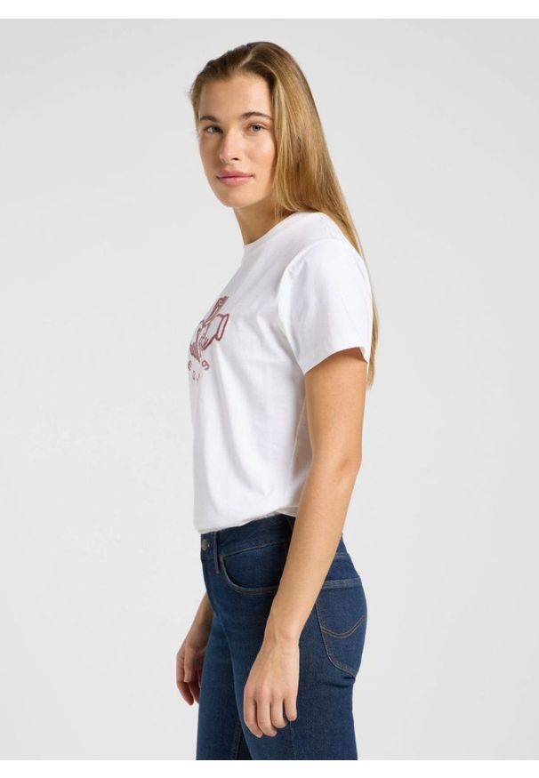 Lee - DAMSKA KOSZULKA LEE SMALL GRAPHIC TEE 1 BRIGHT WHITE 112371875