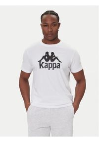 Kappa T-Shirt Authentic 361N6QW Biały Regular Fit. Kolor: biały. Materiał: bawełna