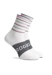 ROGELLI - Skarpetki damskie Rogelli Stripe. Kolor: szary, fioletowy, wielokolorowy, biały. Sport: kolarstwo #1