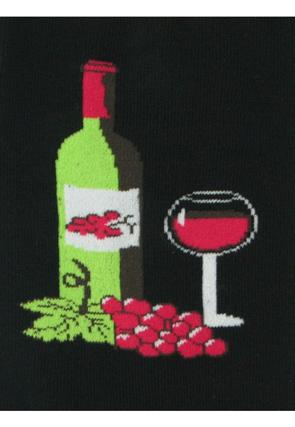 His Story - Tematyczne Skarpetki Bawełniane - Wino, Winogrona. Kolor: wielokolorowy. Materiał: poliamid, bawełna, elastan